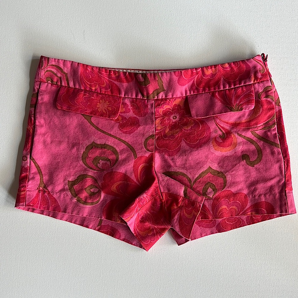 JCrew size 0 pink floral shorts